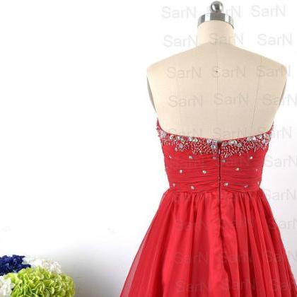 Mini Prom Dresses, Custom Strapless Sweetheart..