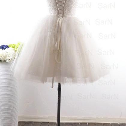 Mini Bridal Dresses, Strapless Mini Ivory Prom..