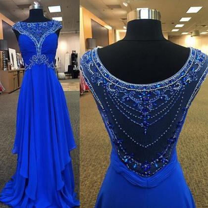 Royal Blue Prom Dress, Gorgeous Prom Dress,..